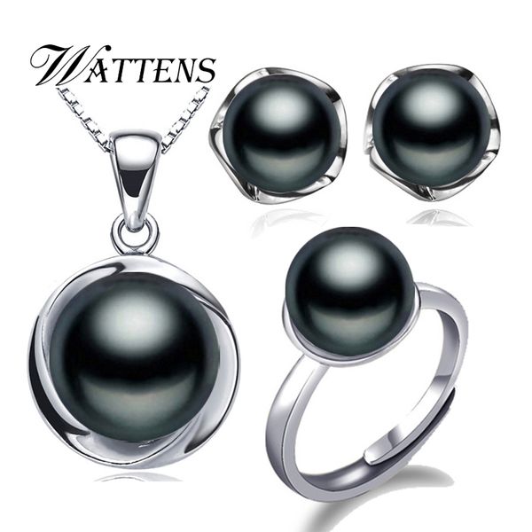 pearl jewelry sets pearl necklace pendant rings earrings for women natural freshwater white black fashion gift alibaba new, Silver
pearl jewelry sets pearl necklace pendant rings earrings for women natural freshwater white black fashion gift alibaba new, Silver