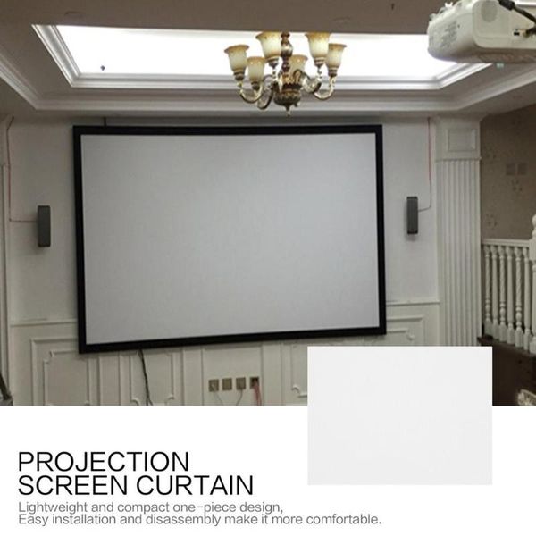 60 inch 84 inch projection screen curtain non-woven fabric white soft portable for ktv ba conference room home theater
60 inch 84 inch projection screen curtain non-woven fabric white soft portable for ktv ba conference room home theater