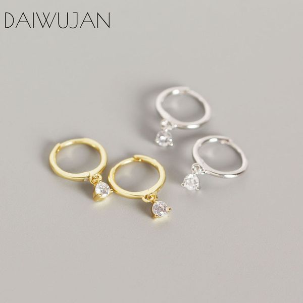 daiwujan minimalist 925 sterling silver zircon pendant hoop earrings for women girl gold color circle round earrings jewelry, Golden;silver
daiwujan minimalist 925 sterling silver zircon pendant hoop earrings for women girl gold color circle round earrings jewelry, Golden;silver