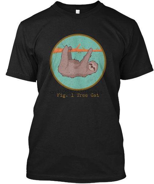 men t shirt sloth tree cat scientific illustration p women t-shirt