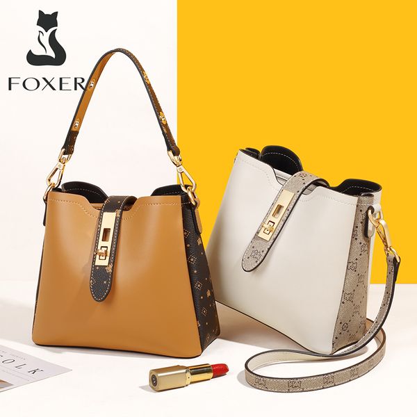 foxer fashion ladies shoulder bags pvc leather women commute bucket bags vintage tote handle bag for female
foxer fashion ladies shoulder bags pvc leather women commute bucket bags vintage tote handle bag for female