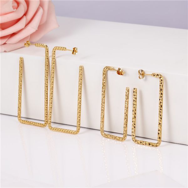 hoop & huggie oufei square earrings 2021 fashion jewelry accessories stainless steel for women korean set, Golden;silver
hoop & huggie oufei square earrings 2021 fashion jewelry accessories stainless steel for women korean set, Golden;silver