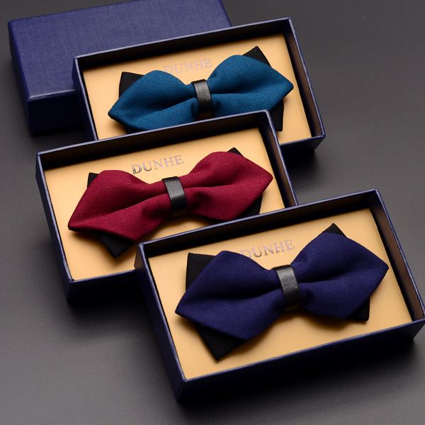 2020 new fashion men's bow ties wedding double fabric solid color sword bowtie banquet anniversary butterfly tie with gift box, Black;gray
2020 new fashion men's bow ties wedding double fabric solid color sword bowtie banquet anniversary butterfly tie with gift box, Black;gray