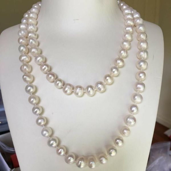 10-11mm freshwater baroque pearl elegant necklace 90cm natural white ab pnk11, Silver
10-11mm freshwater baroque pearl elegant necklace 90cm natural white ab pnk11, Silver