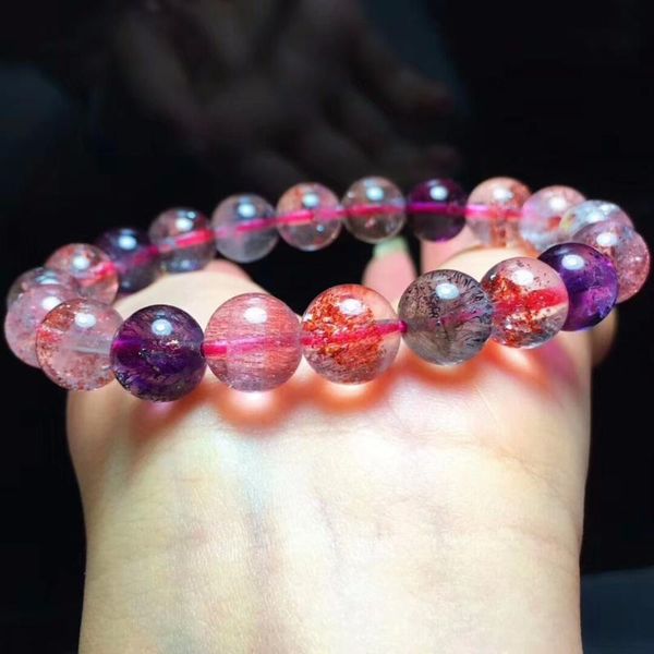natural super 7 seven lepidocrocite quartz rutilated stretch 9.5mm melody stone man healing beads bracelets certificate, Black
natural super 7 seven lepidocrocite quartz rutilated stretch 9.5mm melody stone man healing beads bracelets certificate, Black
