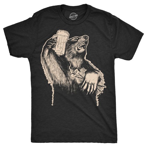 mens party bear tshirt funny drinking grizzly tee for guys
mens party bear tshirt funny drinking grizzly tee for guys