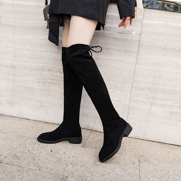 ladies over-the-knee boots female 2020 autumn and winter female fashion sleeve boots thick thin shoes, Black
ladies over-the-knee boots female 2020 autumn and winter female fashion sleeve boots thick thin shoes, Black