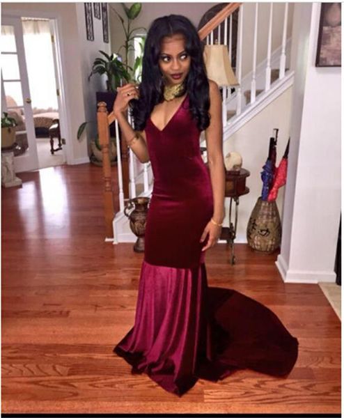 burgundy velvet mermaid prom dresses robes oriental dubai arabic evening gowns v-neck open back vestidos de fiesta, Black;red
burgundy velvet mermaid prom dresses robes oriental dubai arabic evening gowns v-neck open back vestidos de fiesta, Black;red