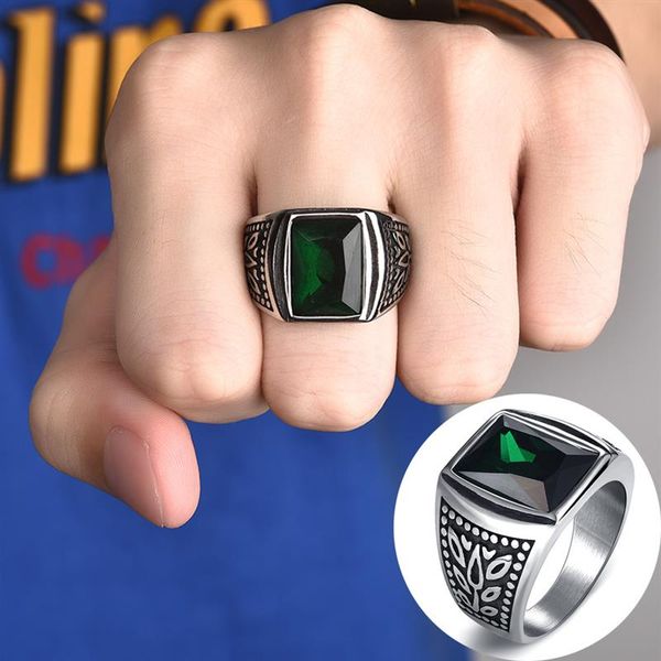jiayiqi punk men ring stainless steel green zircon stone finger rings for male charm jewelry accessories wholesale dropshipping, Golden;silver
jiayiqi punk men ring stainless steel green zircon stone finger rings for male charm jewelry accessories wholesale dropshipping, Golden;silver