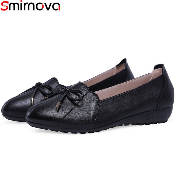 smirnova 2020 spring new shoes woman round toe shallow genuine leather shoes women casual flats women comfortable loafers, Black
smirnova 2020 spring new shoes woman round toe shallow genuine leather shoes women casual flats women comfortable loafers, Black