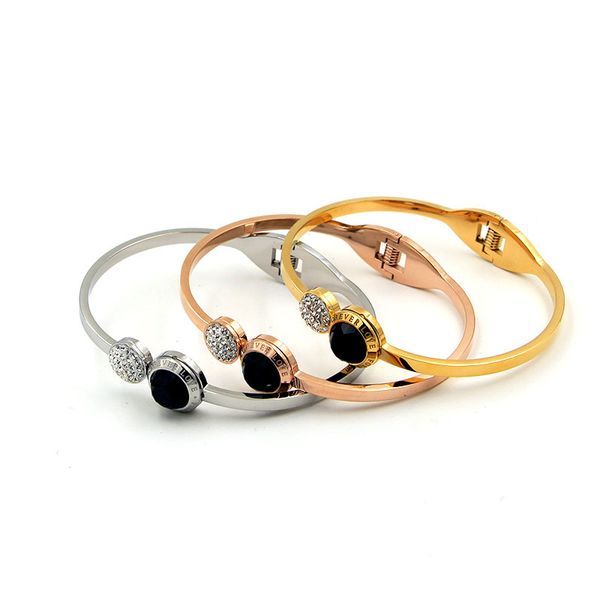 jewelry trendy love cuff bracelets bangles for woman full crystal tainless steel cuff bracelets bangles & bracelet, Black
jewelry trendy love cuff bracelets bangles for woman full crystal tainless steel cuff bracelets bangles & bracelet, Black