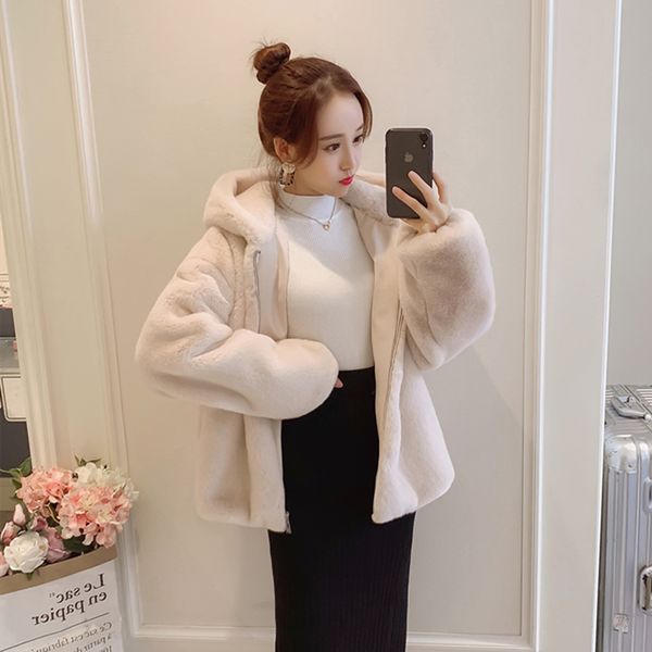 new fashion winter fur jacket faux fur hooded coat female jacket plush coat thick warm plus size d128, Black
new fashion winter fur jacket faux fur hooded coat female jacket plush coat thick warm plus size d128, Black