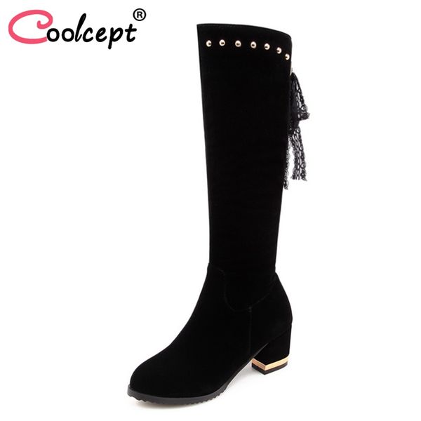 coolcept женщины колено высокие сапоги зима bowknot теплые меховые ботинки женщина zipper высокие каблуки сапоги мода заклепки обувь размер, Black
coolcept женщины колено высокие сапоги зима bowknot теплые меховые ботинки женщина zipper высокие каблуки сапоги мода заклепки обувь размер, Black