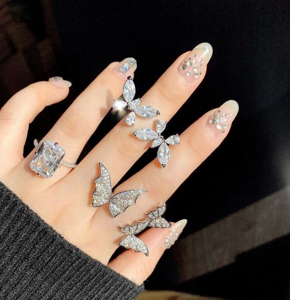 cluster rings senior super immortal butterfly ring exquisite girl romantic double bright opening light luxury finger, Golden;silver
cluster rings senior super immortal butterfly ring exquisite girl romantic double bright opening light luxury finger, Golden;silver
