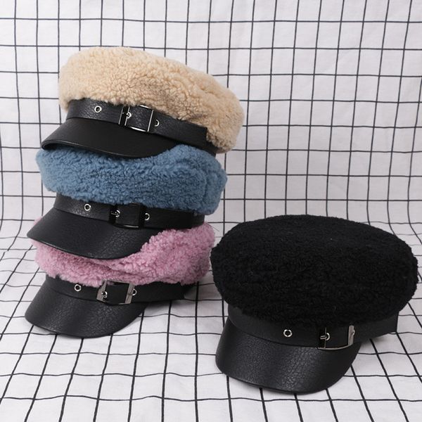2020 womens french newsboy painter beret hat plush patchwork faux leather visor cap, Blue;gray
2020 womens french newsboy painter beret hat plush patchwork faux leather visor cap, Blue;gray
