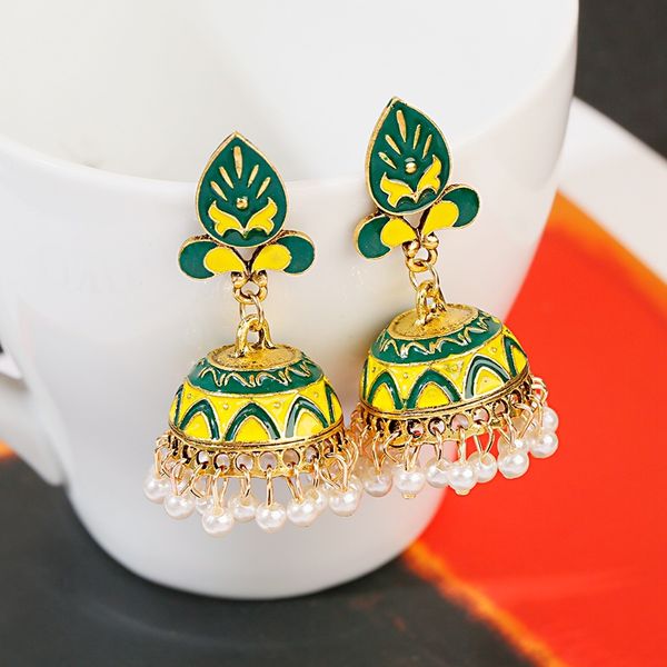 ethnic green jhumka jhumki earrings women vintage gold tassel jewelry ladies dangle earrings oorbellen, Silver
ethnic green jhumka jhumki earrings women vintage gold tassel jewelry ladies dangle earrings oorbellen, Silver
