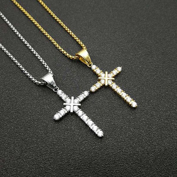 stainless steel hip hop crystal pave cross religious christ necklace punk rock biker cross necklaces jewelry gift for him, Silver
stainless steel hip hop crystal pave cross religious christ necklace punk rock biker cross necklaces jewelry gift for him, Silver