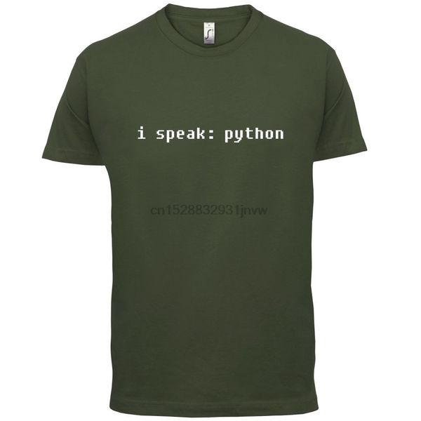 i speak python - mens t-shirt - programming computers code - 13 colours print t shirt mens short sleeve tshirt
i speak python - mens t-shirt - programming computers code - 13 colours print t shirt mens short sleeve tshirt