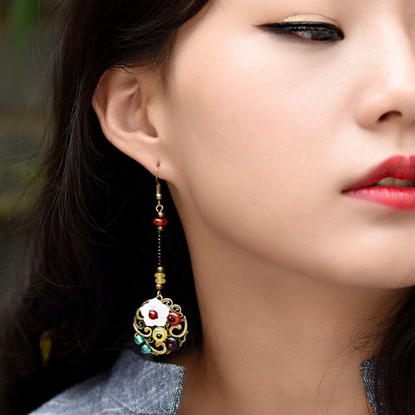 chinese long drop earrings for women handmade statement dangle earrings vintage jewelry for girl hollowed out party gift, Silver
chinese long drop earrings for women handmade statement dangle earrings vintage jewelry for girl hollowed out party gift, Silver