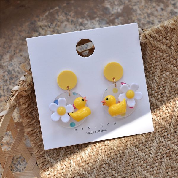 cute flowers dangle drop earring little yellow dark pendant designs for women girls sweet daily party jewelry gifts, Silver
cute flowers dangle drop earring little yellow dark pendant designs for women girls sweet daily party jewelry gifts, Silver