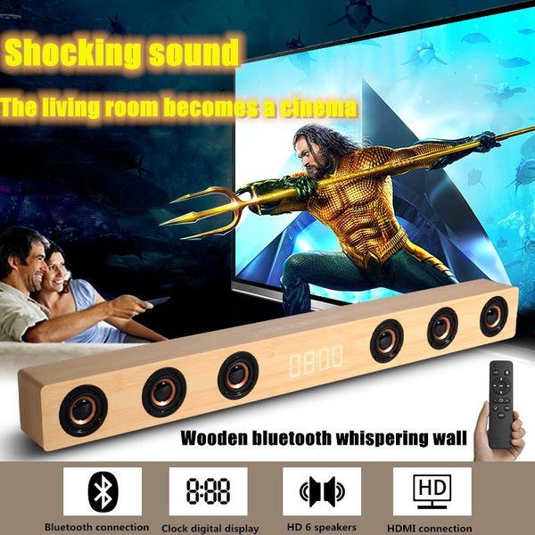 soundbar wooden wireless bluetooth speaker home tv echo wall sound boom box theater bar with remote control
soundbar wooden wireless bluetooth speaker home tv echo wall sound boom box theater bar with remote control