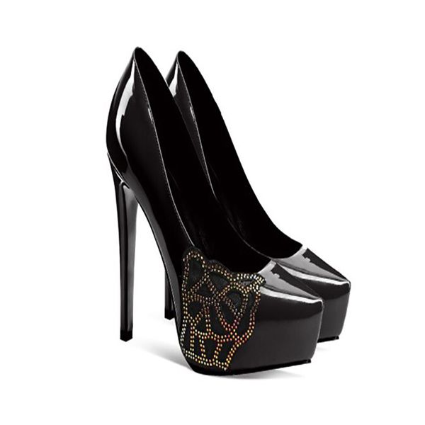 2020 new spring summer rhinestone mesh bright leather stiletto high heels atmosphere professional patform shoes, Black
2020 new spring summer rhinestone mesh bright leather stiletto high heels atmosphere professional patform shoes, Black