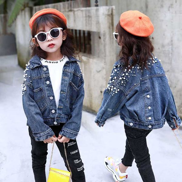 jackets ins girls beaded denim coats full turn-down collar casual children's clothing for girl spring and autumn kids clothes, Blue;gray
jackets ins girls beaded denim coats full turn-down collar casual children's clothing for girl spring and autumn kids clothes, Blue;gray