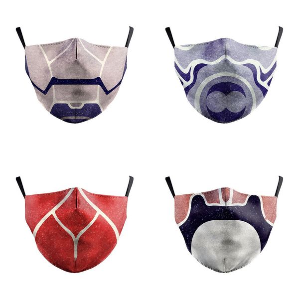 print masks women men mouth funny face mask washable pm 2.5 protection dust reusable r8n91