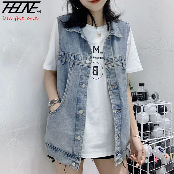 thhone women's vest plus size denim waistcoat jeans sleeveless jackets cool style button pockets fashion casual chaleco mujer, Black;white
thhone women's vest plus size denim waistcoat jeans sleeveless jackets cool style button pockets fashion casual chaleco mujer, Black;white