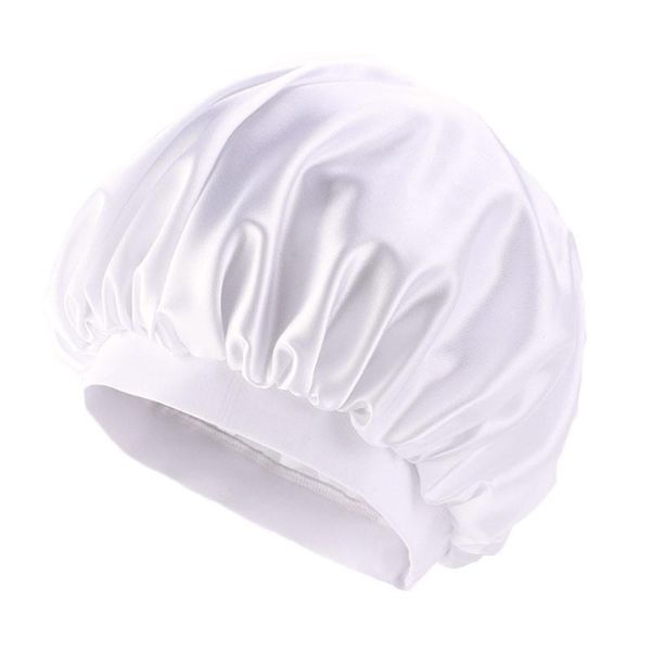 new solid color long hair care women satin bonnet cap night sleep hat silk head wrap adjust shower caps
new solid color long hair care women satin bonnet cap night sleep hat silk head wrap adjust shower caps
