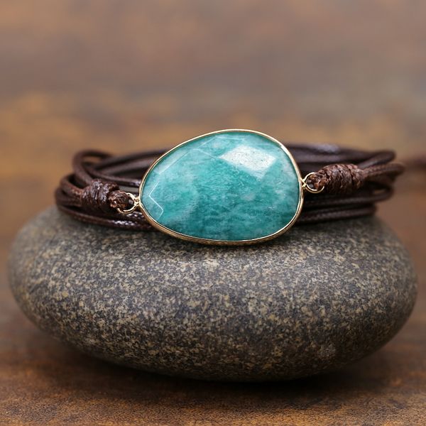 tennis 2021 rope wrap bracelet natural stones amazonite boho long friendship unique handmade ethnic bracelets drop, Golden;silver
tennis 2021 rope wrap bracelet natural stones amazonite boho long friendship unique handmade ethnic bracelets drop, Golden;silver