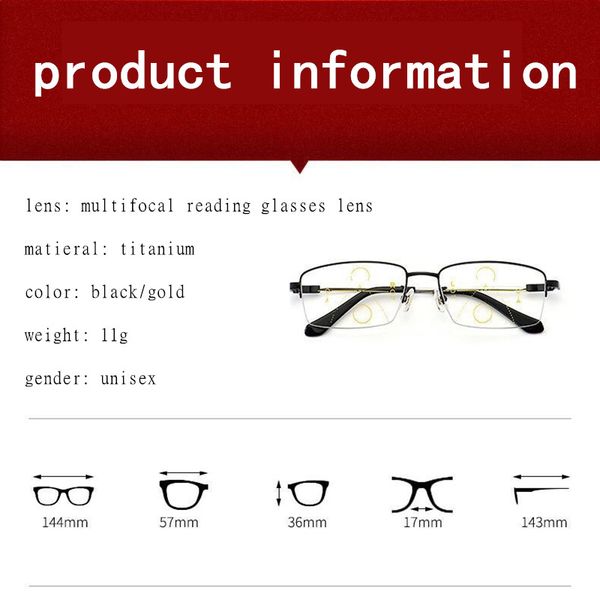 sunglasses 2021 metal multifocal reading glasses progressive bifocal anti blue ray uv protect presbyopic half frame men women, White;black
sunglasses 2021 metal multifocal reading glasses progressive bifocal anti blue ray uv protect presbyopic half frame men women, White;black
