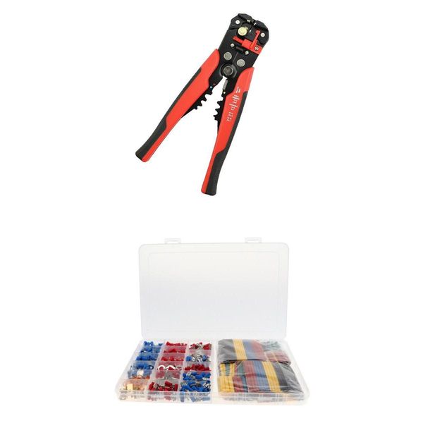 red crimper + 350 pcs crimp terminals butt connectors & 328 pcs heat shrink tubing set
red crimper + 350 pcs crimp terminals butt connectors & 328 pcs heat shrink tubing set
