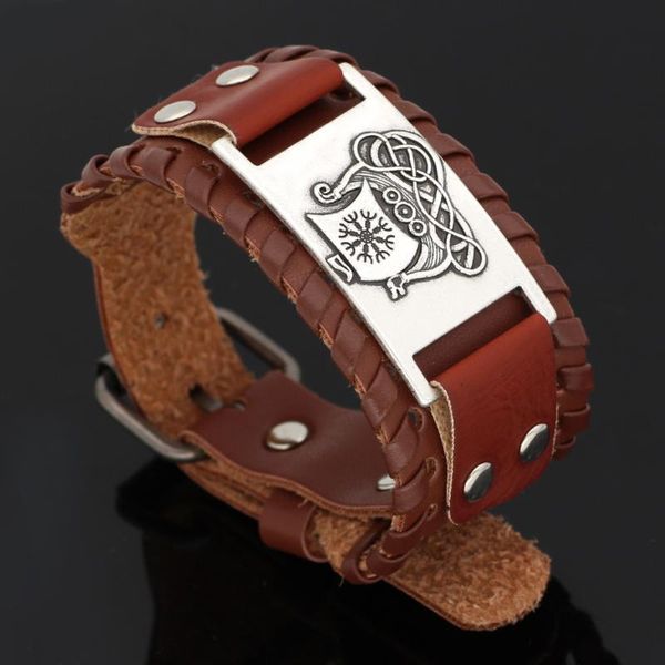 nordic viking dragon ship vegvisir odin leather amulet bracelet -adjustable size 19-25 cm, Black
nordic viking dragon ship vegvisir odin leather amulet bracelet -adjustable size 19-25 cm, Black