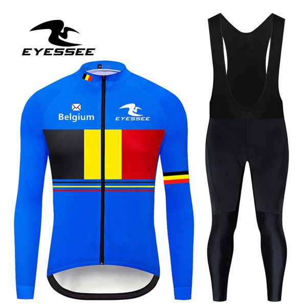 eyessee 2020 belgium cycling jersey suit breathable cycling men's jersey ciclismo bicycle clothing long sleeves clothing, Black;blue
eyessee 2020 belgium cycling jersey suit breathable cycling men's jersey ciclismo bicycle clothing long sleeves clothing, Black;blue