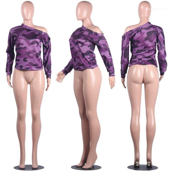 camouflage printed button casual long sleeved pullover tshirts fashion women tees new one shoulder designer tshirts women, White
camouflage printed button casual long sleeved pullover tshirts fashion women tees new one shoulder designer tshirts women, White