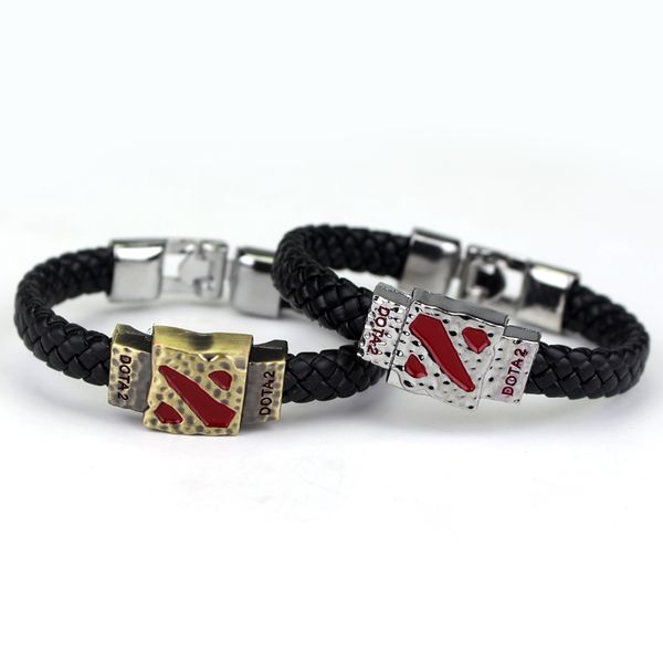 game souvenir jewelry dota 2 bracelet leather dota2 logo keepsake bracelets bangles jewelry accessories, Golden;silver
game souvenir jewelry dota 2 bracelet leather dota2 logo keepsake bracelets bangles jewelry accessories, Golden;silver