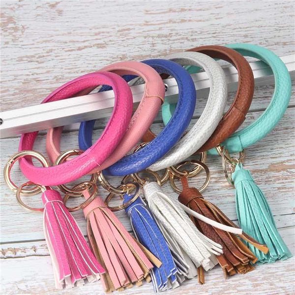 keychains fashion multicolor pu leather o key chain custom circle tassel wristlet women girl ring jewelry gifts, Silver
keychains fashion multicolor pu leather o key chain custom circle tassel wristlet women girl ring jewelry gifts, Silver