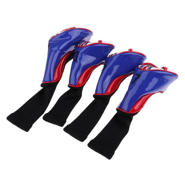 4pcs/pack golf long neck head covers pu golf protective covers sleeve socks 
4pcs/pack golf long neck head covers pu golf protective covers sleeve socks
