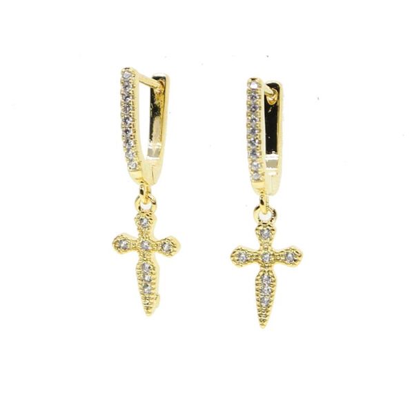 2020 popular gold color classic cross clear cz stud earrings for women jewelry, Golden;silver
2020 popular gold color classic cross clear cz stud earrings for women jewelry, Golden;silver