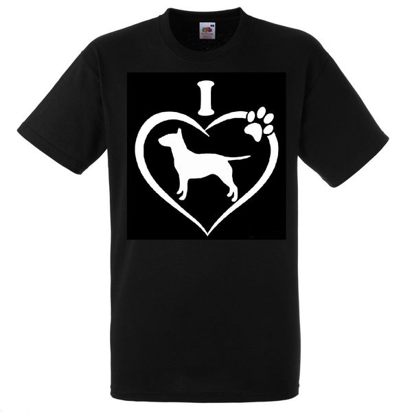 brand summer style men o-neck short-sleeved slim fit english bull terrier dog love printed tee 
brand summer style men o-neck short-sleeved slim fit english bull terrier dog love printed tee
