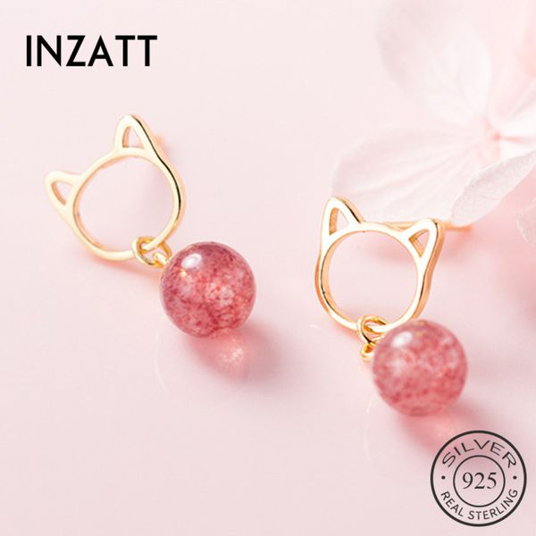 stud inzareal 925 sterling silver strawberry crystal pendant earrings for fashion women cute fine jewelry 2021 accessories, Golden;silver
stud inzareal 925 sterling silver strawberry crystal pendant earrings for fashion women cute fine jewelry 2021 accessories, Golden;silver
