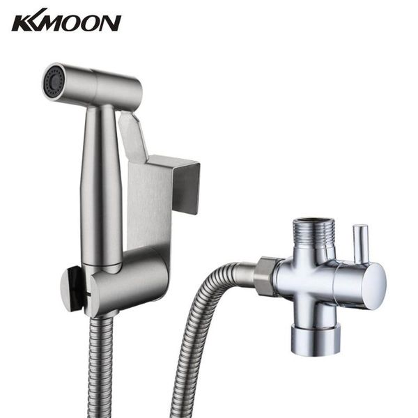 kkmoon handheld bidet sprayer stainless steel spray gun with hose 1/2 separator bracket cleaner for bathroom toilet
kkmoon handheld bidet sprayer stainless steel spray gun with hose 1/2 separator bracket cleaner for bathroom toilet
