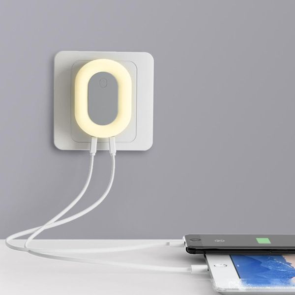 smart dual usb wall charger with adjustable brightness night light light fast charger for mobile phone,tablet pc bedroom charger night light
smart dual usb wall charger with adjustable brightness night light light fast charger for mobile phone,tablet pc bedroom charger night light