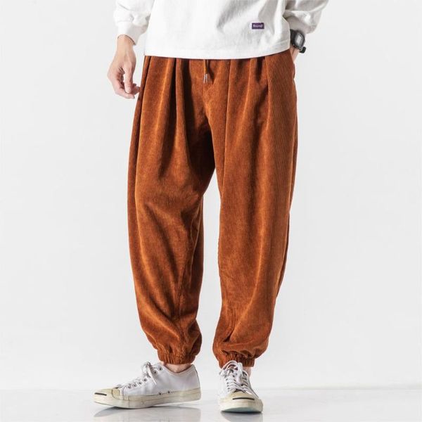 men's pants autumn winter drawstring tooling corduroy trousers beam feet capri-pants couple fashion elastic waist jogging large size, Black
men's pants autumn winter drawstring tooling corduroy trousers beam feet capri-pants couple fashion elastic waist jogging large size, Black