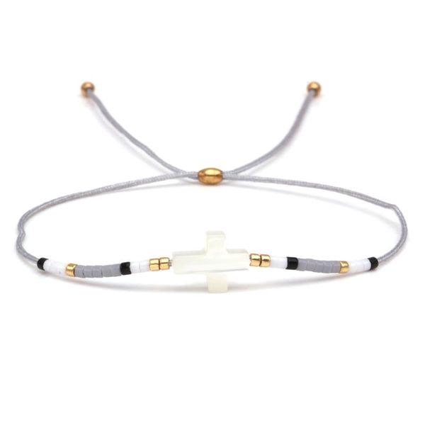 charm bracelets boho japanese miyuki glass seed white seashell cross stainless steel bracelet women men quality grey string jewelry gift, Golden;silver
charm bracelets boho japanese miyuki glass seed white seashell cross stainless steel bracelet women men quality grey string jewelry gift, Golden;silver