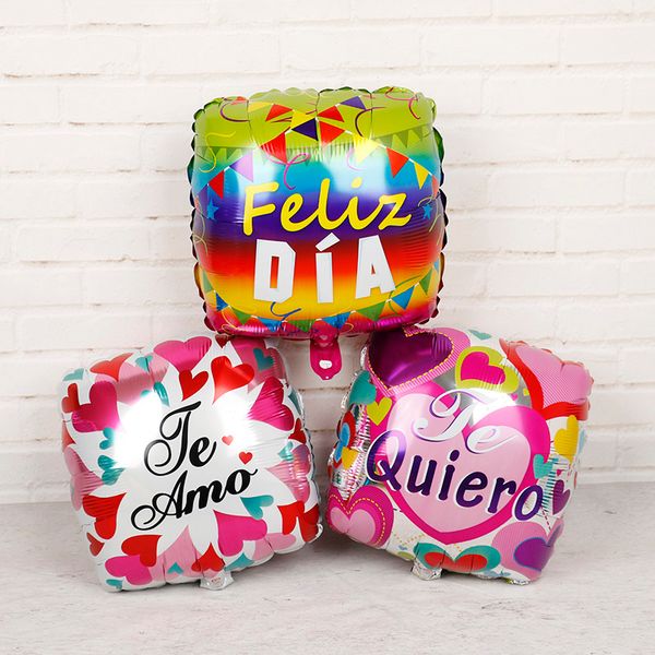 1pc 18inch spanish feliz dia helium foil balloons mother wedding birthday party decorations square shape love globos mama balaos
1pc 18inch spanish feliz dia helium foil balloons mother wedding birthday party decorations square shape love globos mama balaos
