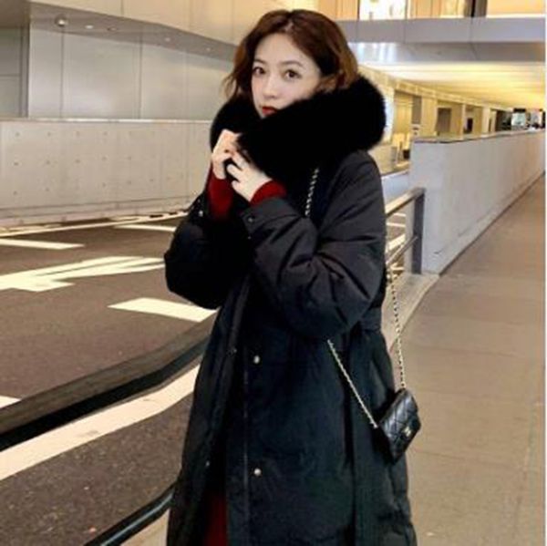 wholesale fashion season women's long loose padded winter padded jacket, Black 
wholesale fashion season women's long loose padded winter padded jacket, Black