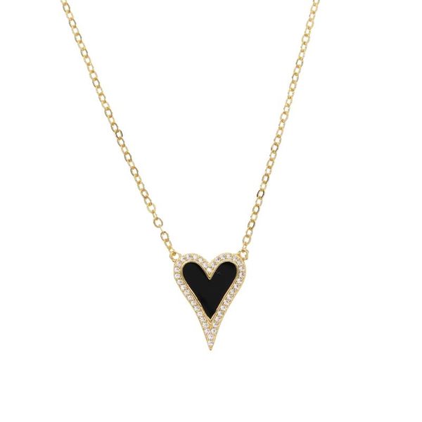 chains 2021 delicate shiny micro pave cz white red black cute heart shape pendant necklace for women girl lovely charm fashion jewelry, Silver
chains 2021 delicate shiny micro pave cz white red black cute heart shape pendant necklace for women girl lovely charm fashion jewelry, Silver