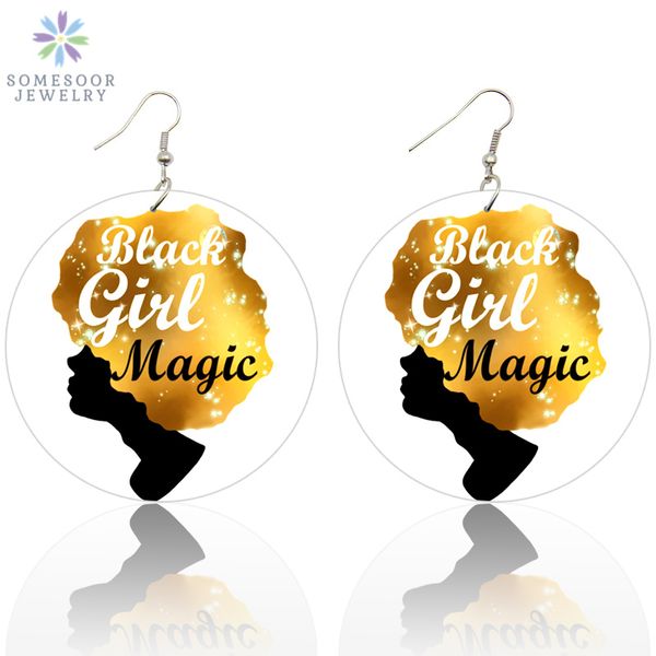 somesoor both sides painting golden natural hair african wood drop earrings afro black magic girl hiphop jewelry for women gifts, Silver
somesoor both sides painting golden natural hair african wood drop earrings afro black magic girl hiphop jewelry for women gifts, Silver